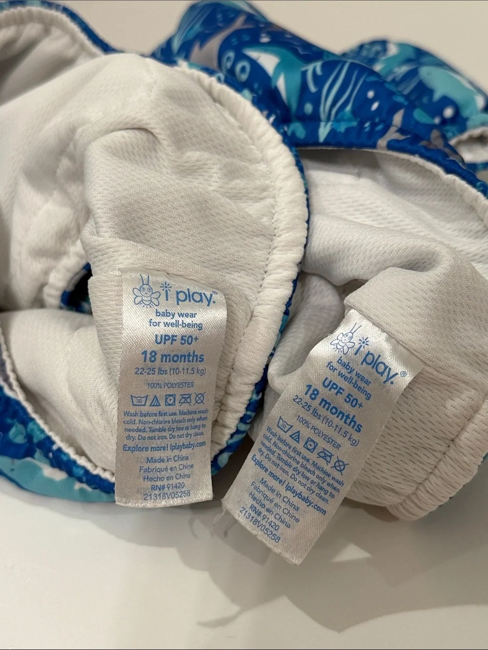 i Play Boys’/Unisex Reusable Absorbent Baby Swim Diapers